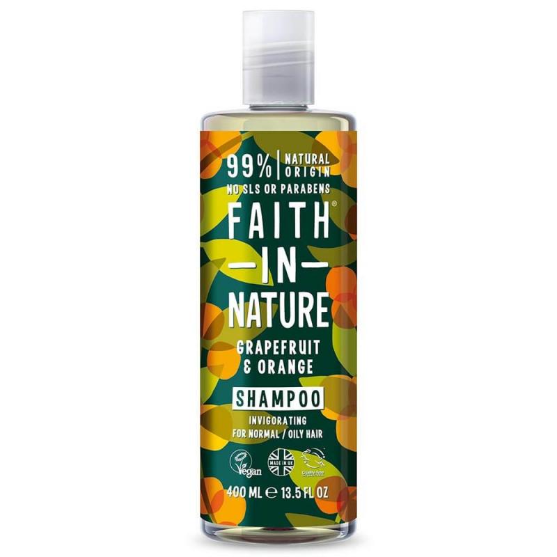 Faith in Nature Grapefruit & Orange Shampoo fr normalt till fett hr - almaofsweden.se